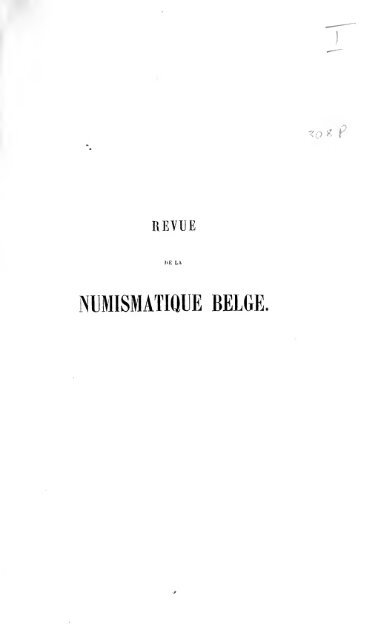 Revue belge de numismatique et de sigillographie