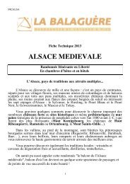 ALSACE MEDIEVALE - La Balaguère