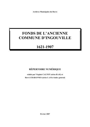 Inventaire Ingouville - Archives Municipales de la ville du Havre