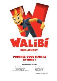 Télécharger ici notre Communiqué de presse 2013 - Walibi