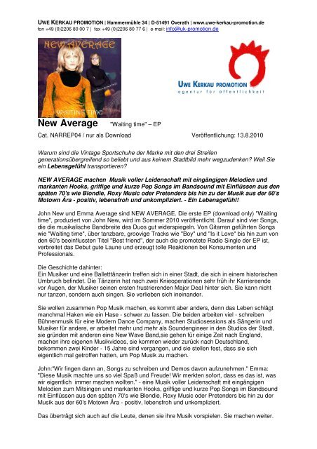 New Average - Uwe Kerkau Promotion