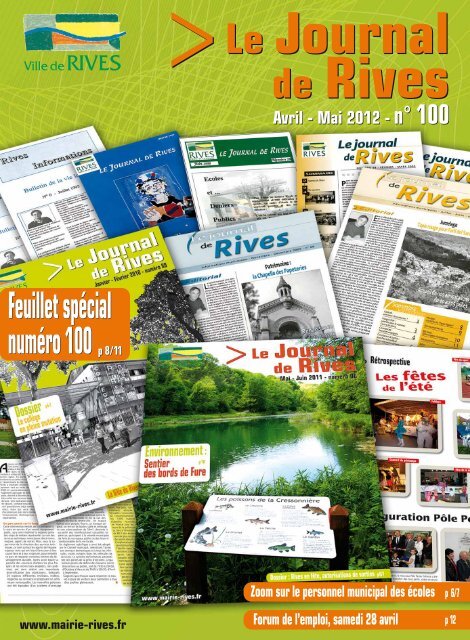 Journal de Rives n° 100 Avril 2012 - Ville de Rives