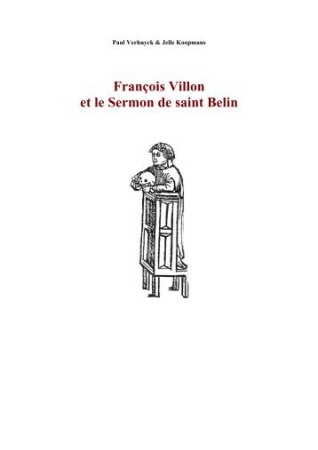 François Villon et le Sermon de saint Belin