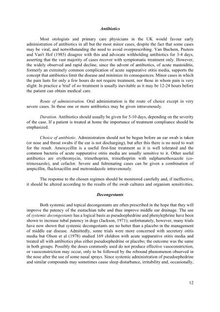 1 Chapter 13: Acute suppurative otitis media and acute mastoiditis ...