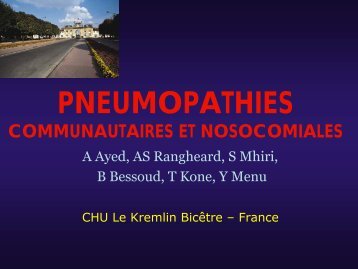 pneumopathies nosocomiales