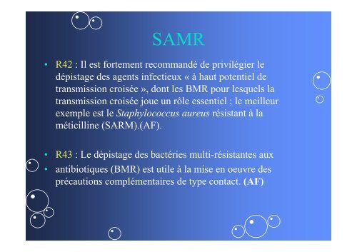 Les SAMR communautaires - CClin Sud-Est