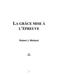 LA GRÂCE MISE À L'ÉPREUVE - Le site de Richard Lemay