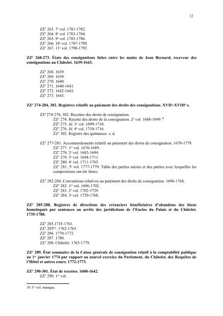 Répertoire numérique - Archives nationales