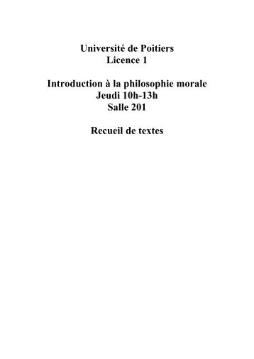 Recueil de textes à télécharger - UFR Sciences Humaines et Arts ...