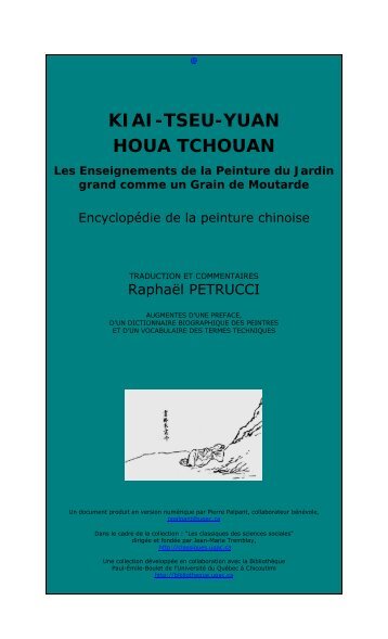 KIAI-TSEU-YUAN HOUA TCHOUAN - Les Classiques des sciences ...