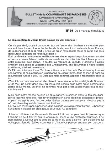 Bulletin paroissial mars-avril - Ammerschwihr