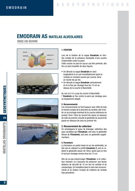 MATELAS DRAINANT - Emergo