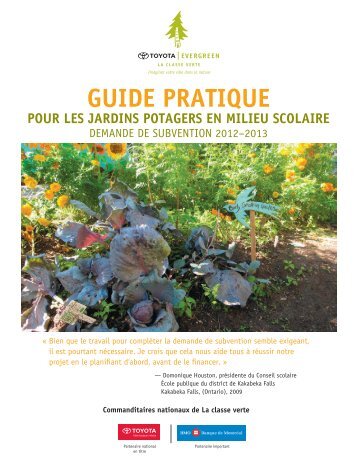 guide pratique pour les jardins potagers en milieu scolaire - Evergreen