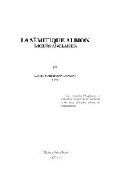 LA SÉMITIQUE ALBION - Edition Saint Remi
