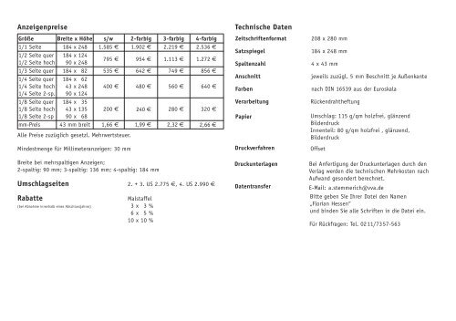 Anzeigenpreisliste Nr. 10 - rodas-marketing.de