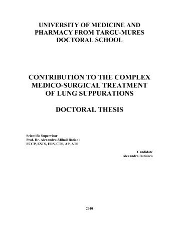 university of medicine and pharmacy from targu-mures doctoral ...