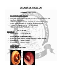 DISEASES OF MIDDLE EAR
