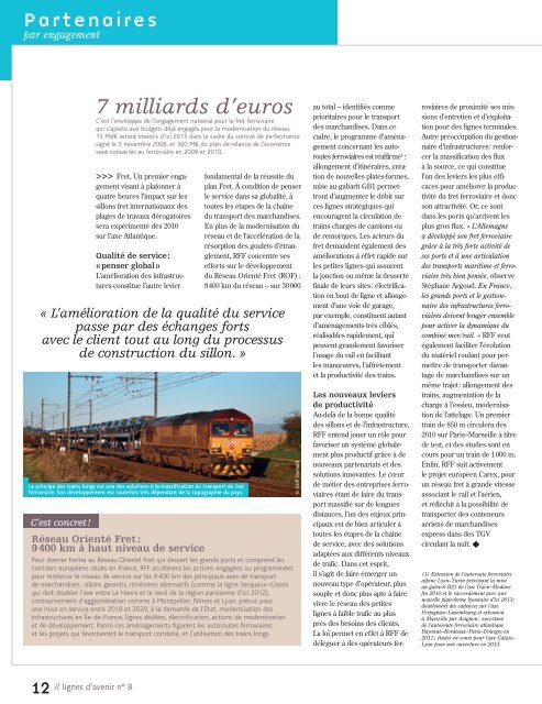 magazine Lignes d'avenir n° 8 - RFF