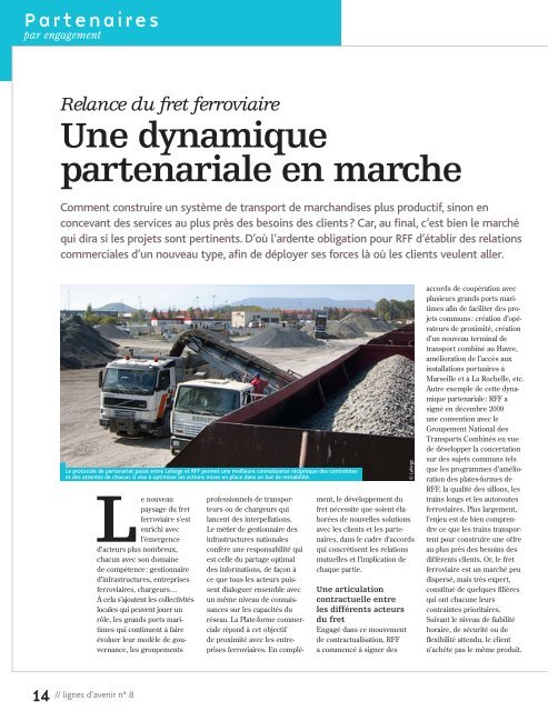 magazine Lignes d'avenir n° 8 - RFF