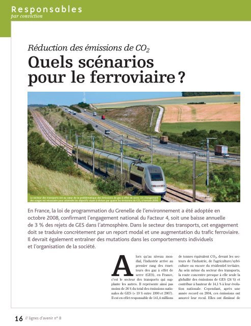 magazine Lignes d'avenir n° 8 - RFF