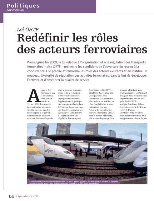 magazine Lignes d'avenir n° 8 - RFF