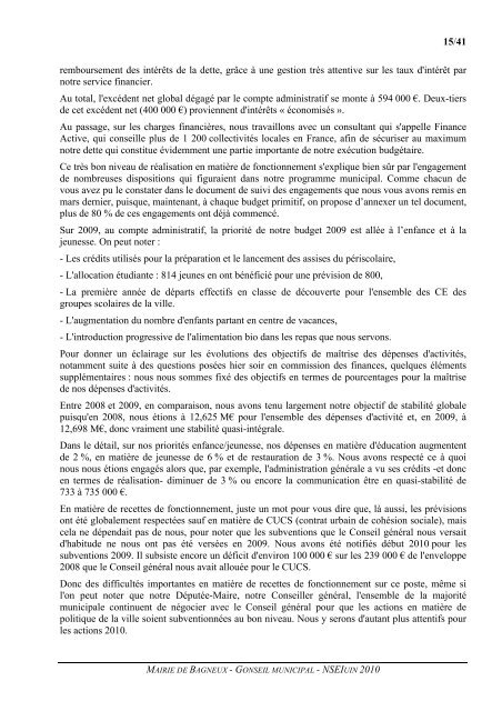 Compte-rendu détaillé - Bagneux