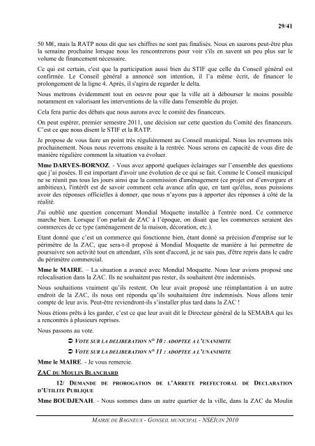 Compte-rendu détaillé - Bagneux