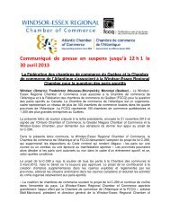 Communiqué de presse en suspens jusqu'à 12 h 1 le 30 avril 2013