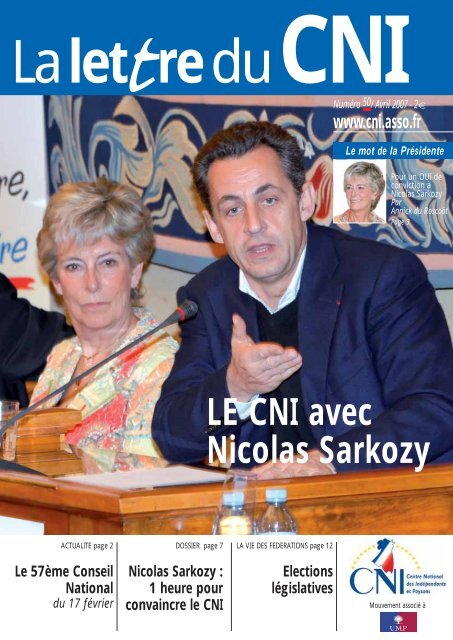 LE CNI avec Nicolas Sarkozy - Centre National des Indépendants et ...