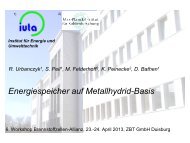 Energiespeicher auf Metallhydrid-Basis