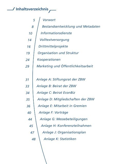 Jahresbericht 2007 (pdf) - ZBW