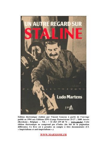 Un autre regard sur Staline - communisme-bolchevisme