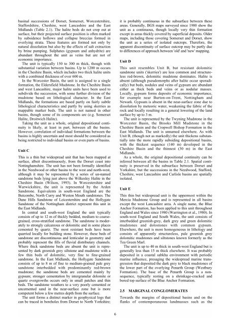 Engineering geology of British rocks and soils Mudstones of the ...