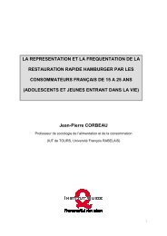 Jean-Pierre CORBEAU LA REPRESENTATION ... - DRAAF du Centre