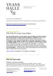 Über die Yeans Halle - URBAN PROPAGANDA GMBH & CO KG