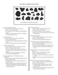 New Mexico Mineral Poster Guide - New Mexico - Energy, Minerals ...