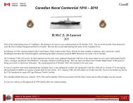 HMCS St Laurent 205 - The Canadian Navy