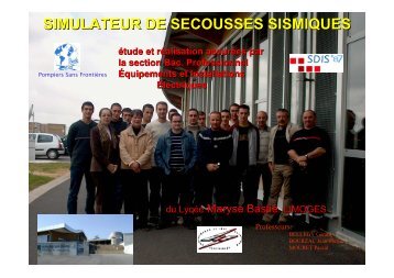 SIMULATEUR DE SECOUSSES SISMIQUES