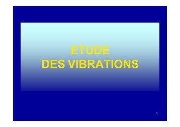 Partie I - Vibrations et Oscillateurs [Mode de compatibilité]