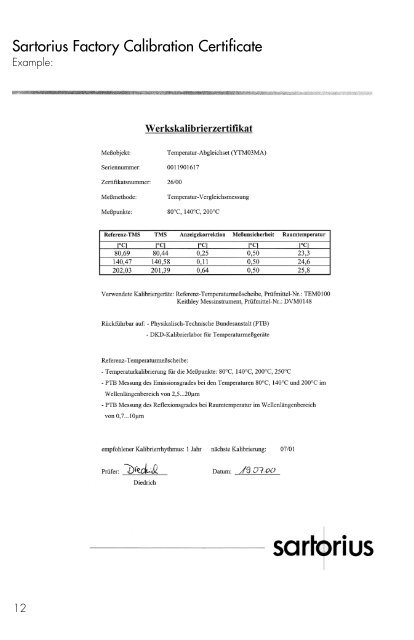 Sartorius YTM03MA - Catalogus.de