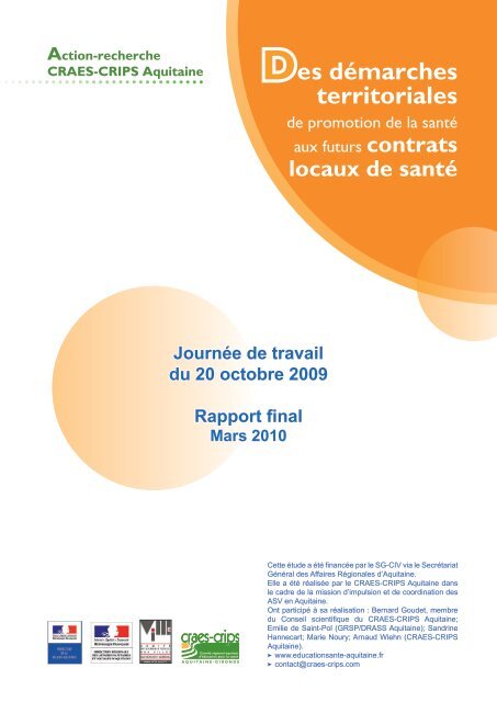 Rapport final - Comité régional d'éducation pour la santé en Aquitaine