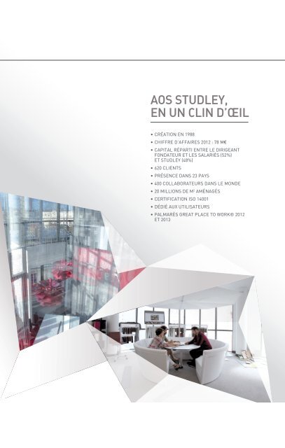 Découvrez la brochure de présentation d'AOS Studley