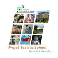 Projet institutionnel - Fondation Bon Sauveur d'Alby