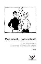 Mon enfant… notre enfant ! - Child Focus