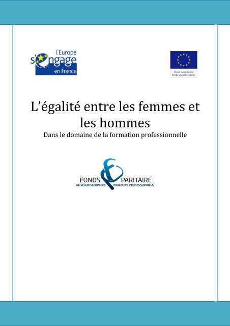 Présentation : L'égalité entre les femmes et les hommes