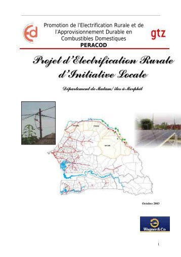 Projet d'Electrification Rurale d'Initiative Locale - Peracod