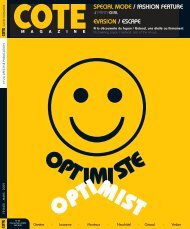 SPECIAL MODE / fASHION FEATURE EVASION ... - Cote Magazine