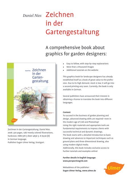 Zeichnen in der Gartengestaltung - Zeichenwerk