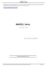 MARCEL, Henry - Institut National d'Histoire de l'Art