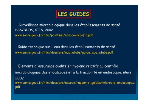 CONTRÔLE DE LA QUALITÉ DES EAUX DANS ... - CClin Sud-Est